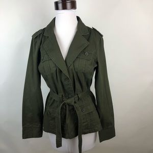 French Cuff Military  Cargo Jacket Size Large
